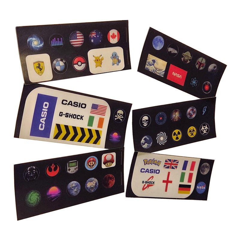 Watch Modding Decals and Logos Set, 57 Different Decals / Logos ...