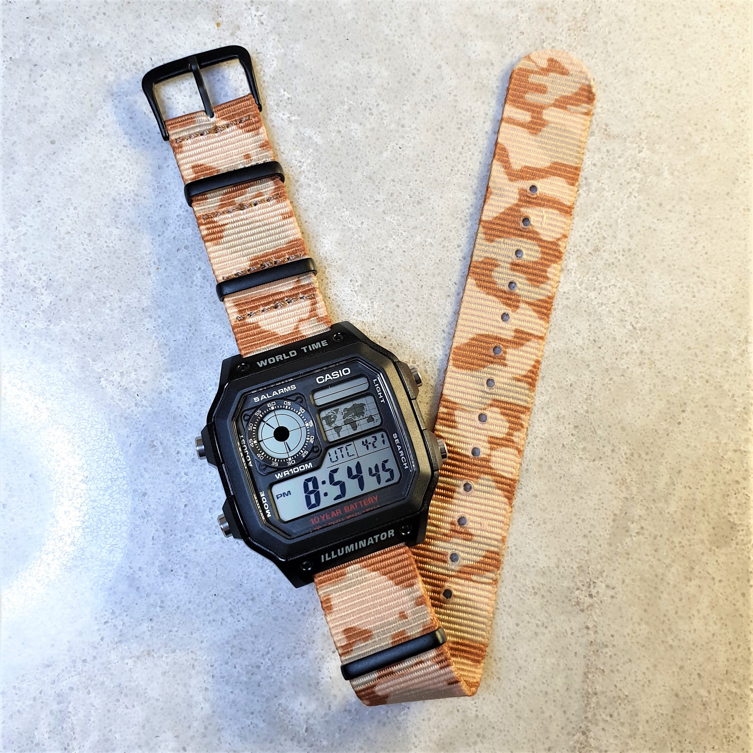 casio illuminator nato strap