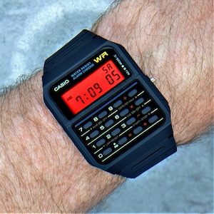 Casio Calculator Watch With Yellow Screen Mod (CA-53W) - Etsy