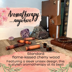 Peut inclure: Aromathérapie ... partout. Standard : bois de cerisier flambé. Avec un design unisexe élégant, c'est l'aromathérapie élégante par excellence !