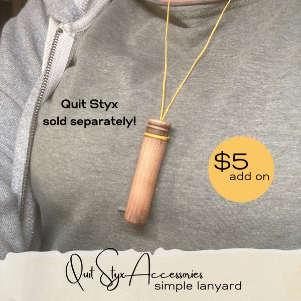 Cord Lanyard for Quit Styx Aromatherapy Inhaler | Add-On Only - Quit Styx Sold Separately! | Cord | Aroma Inhaler | EO | Essential Oils