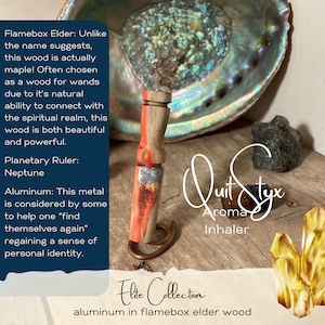 Inhalateur d&#39;arôme Quit Styx Bloodbox Elder & Aluminium | Diffuseur | Huiles essentielles | Stylo d&#39;aromathérapie | Inhalateur d&#39;aromathérapie | HE | Cadeau