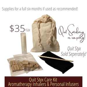Quit Styx Care Kits (mit Filter-Refills) | Quit Styx Separat erhältlich | Aromatherapie-Inhalator Zubehör