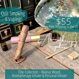Inhalateur aromatique Styx Quit Quit | Diffuseur d&#39;huiles essentielles | Stylo d&#39;aromathérapie | Inhalateur d&#39;aromathérapie | HE | Inhalateur en bois | Cadeaux d&#39;aromathérapie