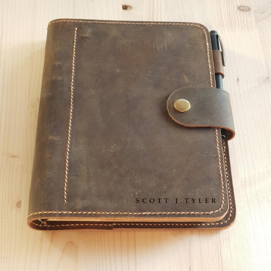 2021 Men Gift Mens Christmas Gift 2021 Mens Leather Planner Etsy