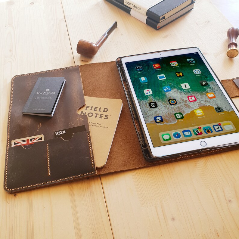 Leather iPad Portfolio iPad 6th Generation Case Leather iPad Etsy