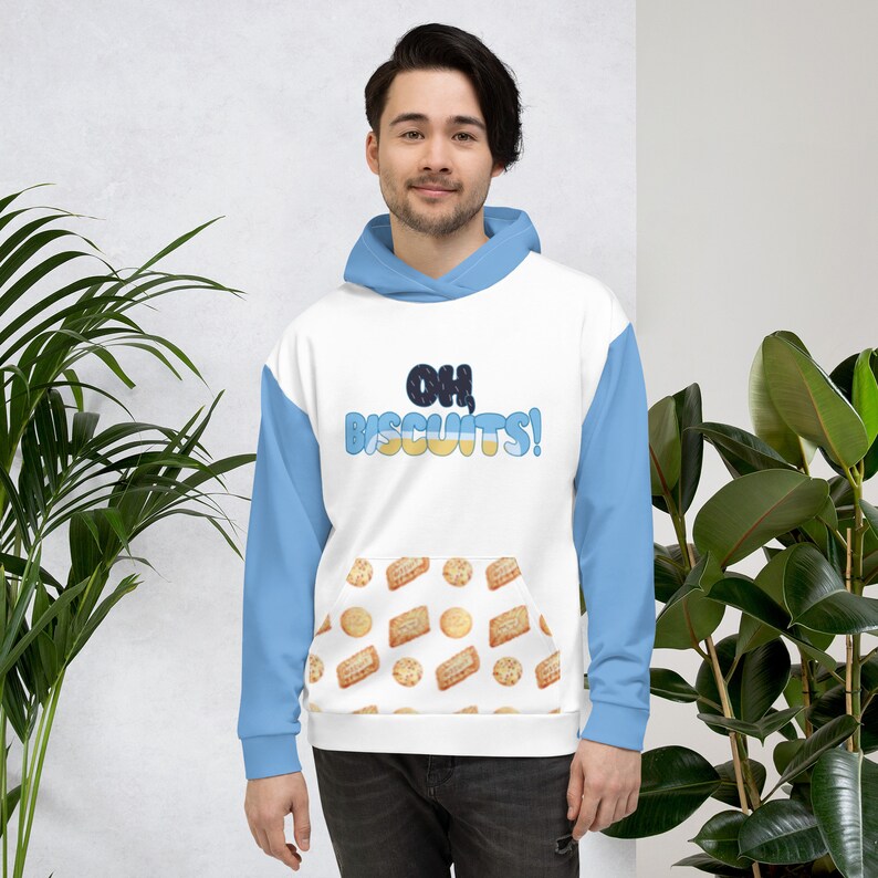 Oh Biscuits Bluey Hoodie for Adult Bluey Fans Bluey Etsy Hong Kong