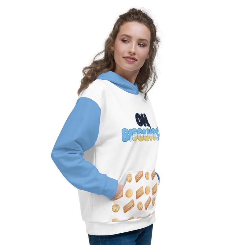 Oh Biscuits Bluey Hoodie for Adult Bluey Fans Bluey Etsy Hong Kong