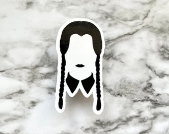 Wednesday Sticker • Goth Sticker • Goth Girl