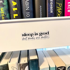 Bücher Magnet • Buch Magnet • Lese Magnet • Schlaf ist gut Bücher sind besser
