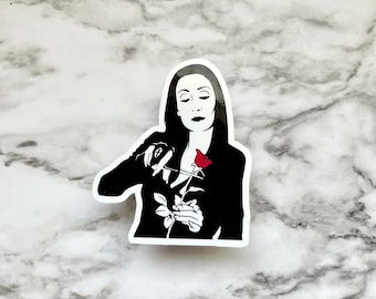 Morticia Sticker • Goth Sticker • Goth Girl