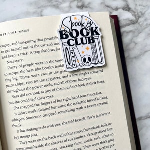 Spooky Book Club Magnetic Bookmark • Magnetic Bookmarks • Halloween Bookmark