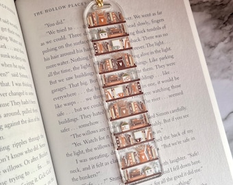 Bookshelf Bookmark • Acrylic Bookmark • Gifts for Readers