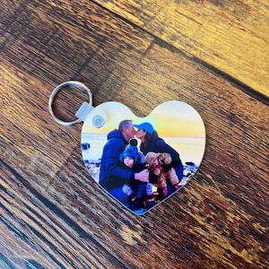 Custom Photo Keychain - HD Photo- Double Sided- High Quality Maple Or Fiber Reinforced Plastic (FRP)- Personalized, Key Chain image 1