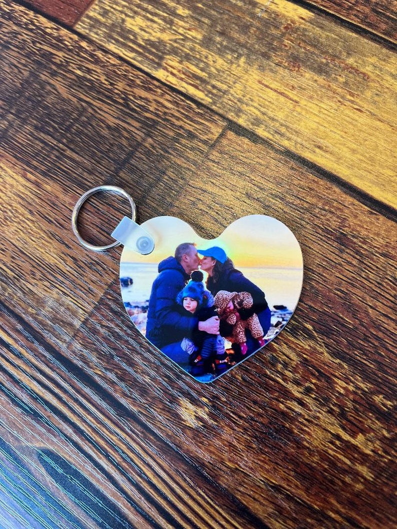 Custom Photo Keychain - HD Photo- Double Sided- High Quality Maple Or Fiber Reinforced Plastic (FRP)- Personalized, Key Chain image 1