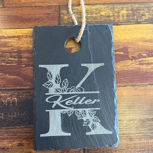 Your Custom Design, Text, Logo- Laser Engraved Slate Cutting Board- 4 Different Sizes - Free Personalization -Free Shipping