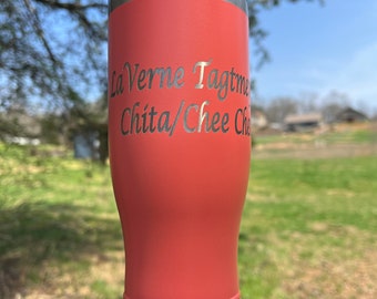 Custom Laser Engraved 14 Oz Pilsner - Insulated - Polar Camel - Free Shipping - Personalized- Multiple Colors- Powder Coated Stainless Steel