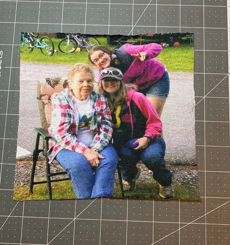 Custom Photo Quilt Blocks-Custom Photo Quilt Squares Multiple Sizes-100% Polyester-Print Your Photos On Fabric/Cloth. image 5