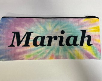 Custom Zippered Pencil Pouch-School-Art-Drawing-Personalized