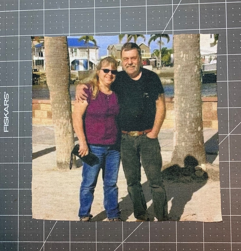 Custom Photo Quilt Blocks-Custom Photo Quilt Squares Multiple Sizes-100% Polyester-Print Your Photos On Fabric/Cloth. image 3