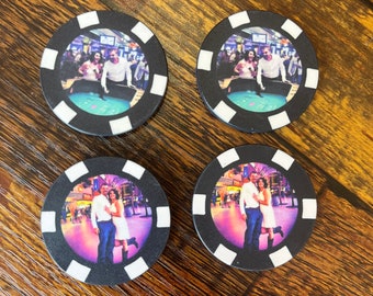 Custom Photo Poker Chips-HD Print-Gift for all occasions-Game Night