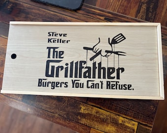 Custom Laser Engraved Grill Gift Set-Personalized-Gift-Wedding-Anniversary-Thank You-Birthday