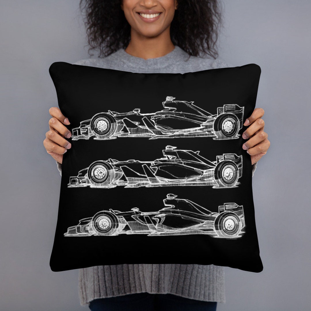 F1 Gift, F1 Merch, Formula 1 Pillow, F1 Pillow, Formula 1 Throw Pillow