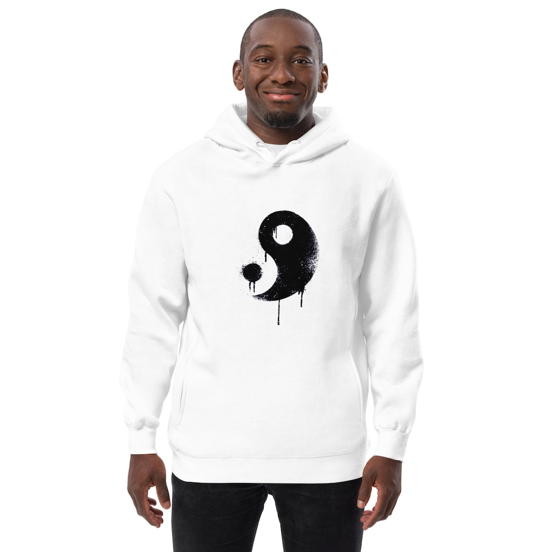 Yin Yang Red Pattern Print Men Women Pullover Hoodie