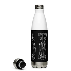 Botella de agua de fórmula 1, botella de agua de acero inoxidable F1, botella F1, botella de agua F1, regalo F1, merchandising de fórmula 1, merchandising de fórmula 1, merchandising de F1, merchandising de fórmula 1, fórmula uno, F1