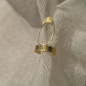 Brass nail ring for woman, nail ring claw, lace jewelry, nail jewelry, handmade statement rings, contemporary rings | HANJA COLLECTION