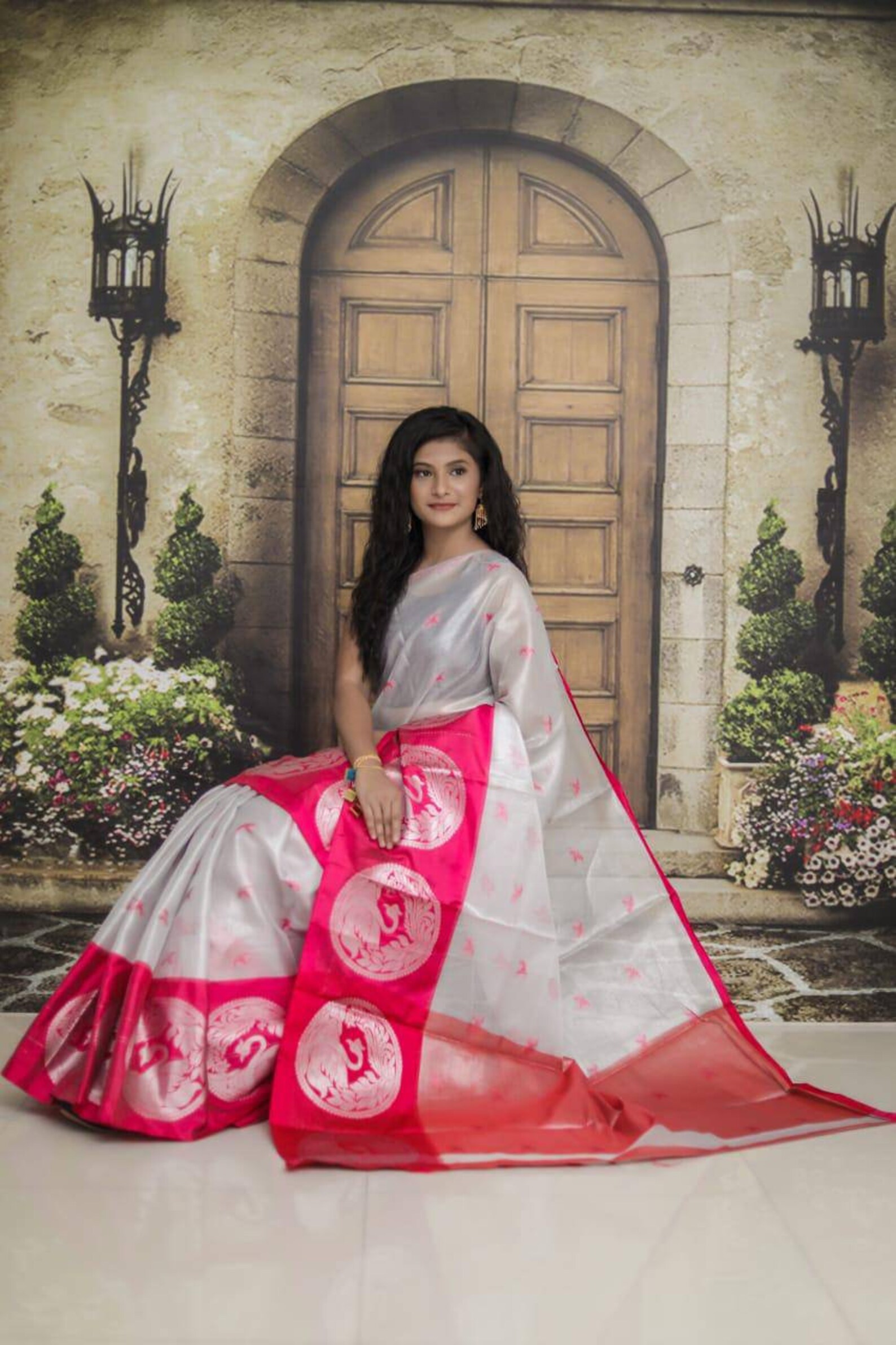 Amazing Banarasi tissue silk saree with blouse for Indian | Etsy