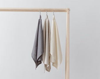 Neutral Linen Towels with 2 hanging loops