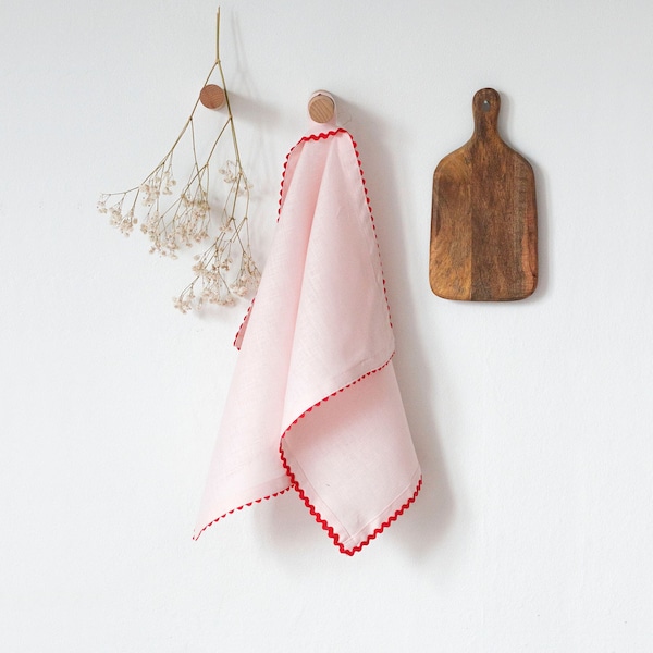 Red Tea Towel - Etsy