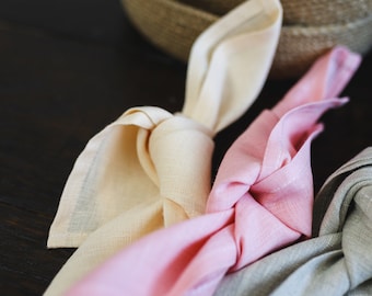 Cloth napkins. Set of 2 Pastel Linen Napkin. Stonewashed Table linens bulk. Party Table decor. Pink wedding napkins.