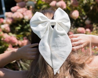 10 Haarschleifen Mit Langem Schwanz – Satin-Bänder In Schwarz, Weiß, Weinrot, Beige, Rosa