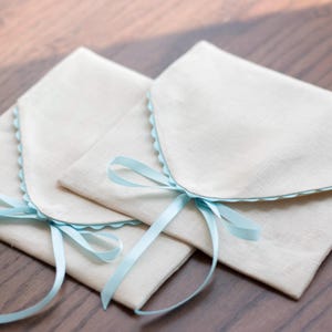 Pink Linen Envelope with Red Trim, Book Wrap & Card Holder with bowtie image 9