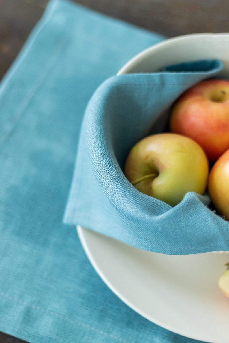 Cloth Napkins. Pastel European Washed Linen Napkin Set. Etsy