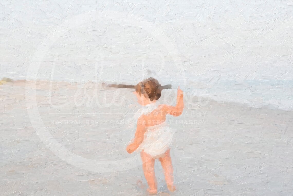 Baby on the Beach Art Beach Wall Art Nursery Wall Art Etsy