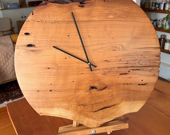 Live Edge Cherry Wall Clock