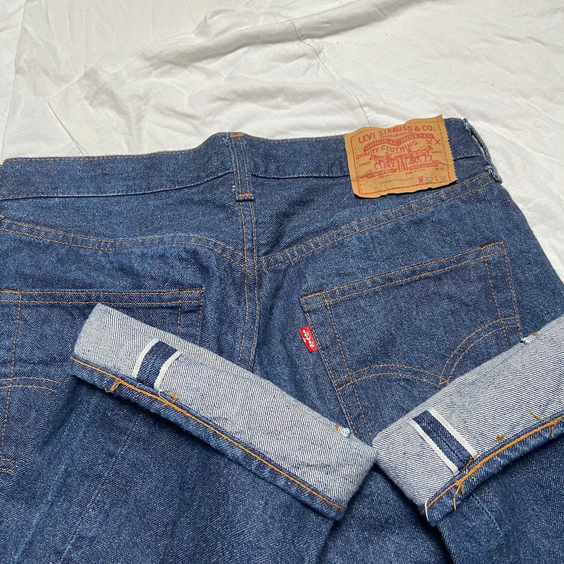 Vintage 1980s Levis 501 Redline Selvedge Jeans 524 | Etsy