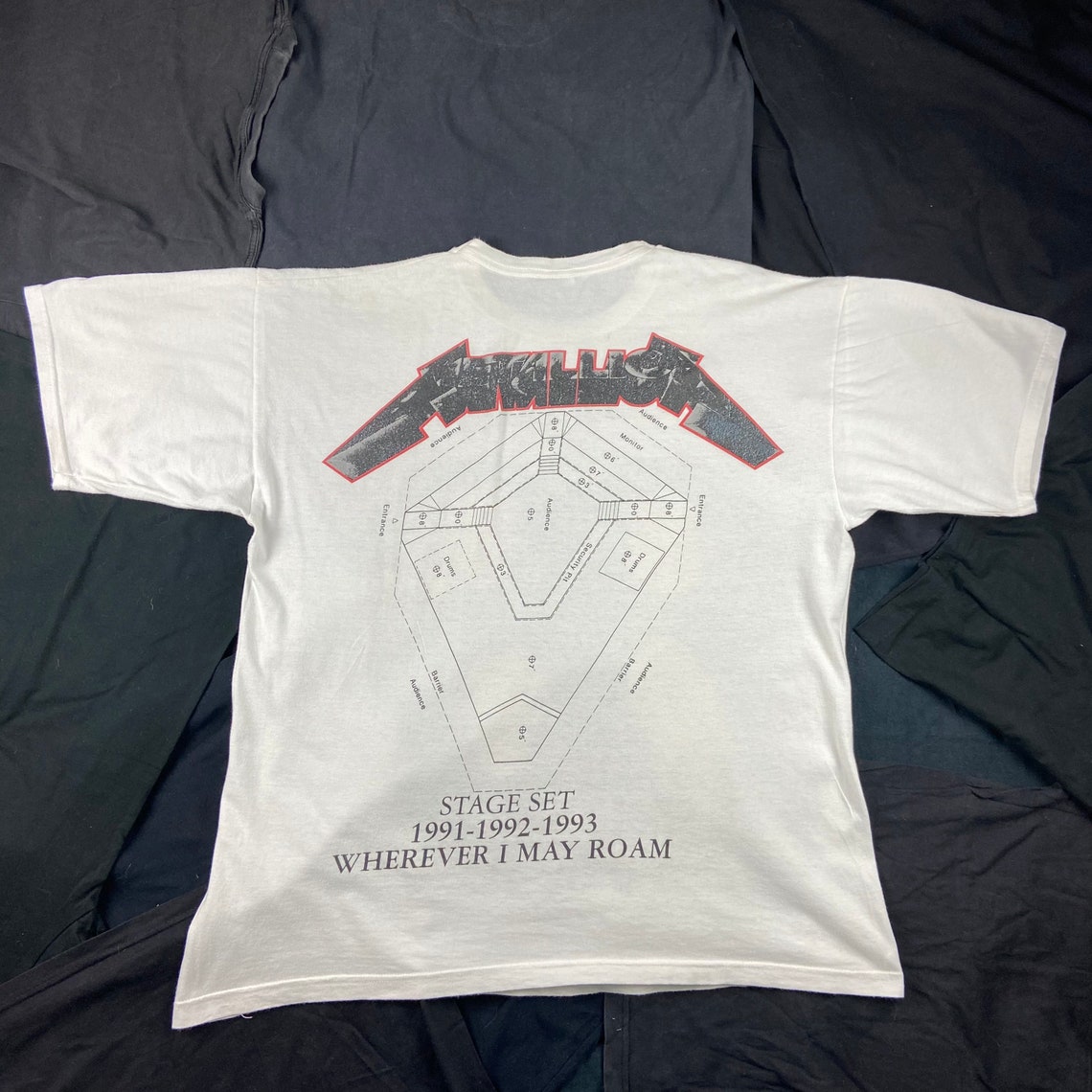 Vintage 1991 Metallica Wherever I May Roam Stage Set Tee-shirt | Etsy