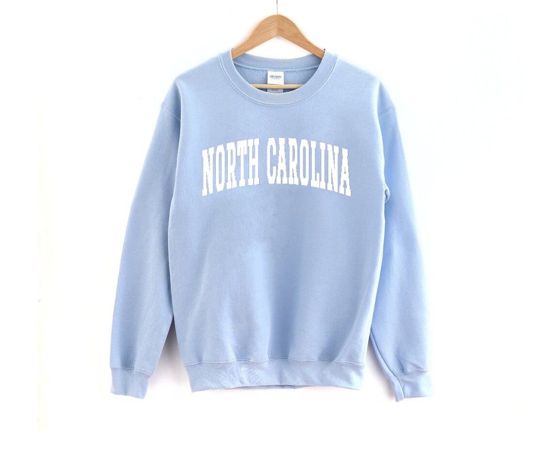 North Carolina Sweatshirt Vintage Carolina Sweatshirt Etsy