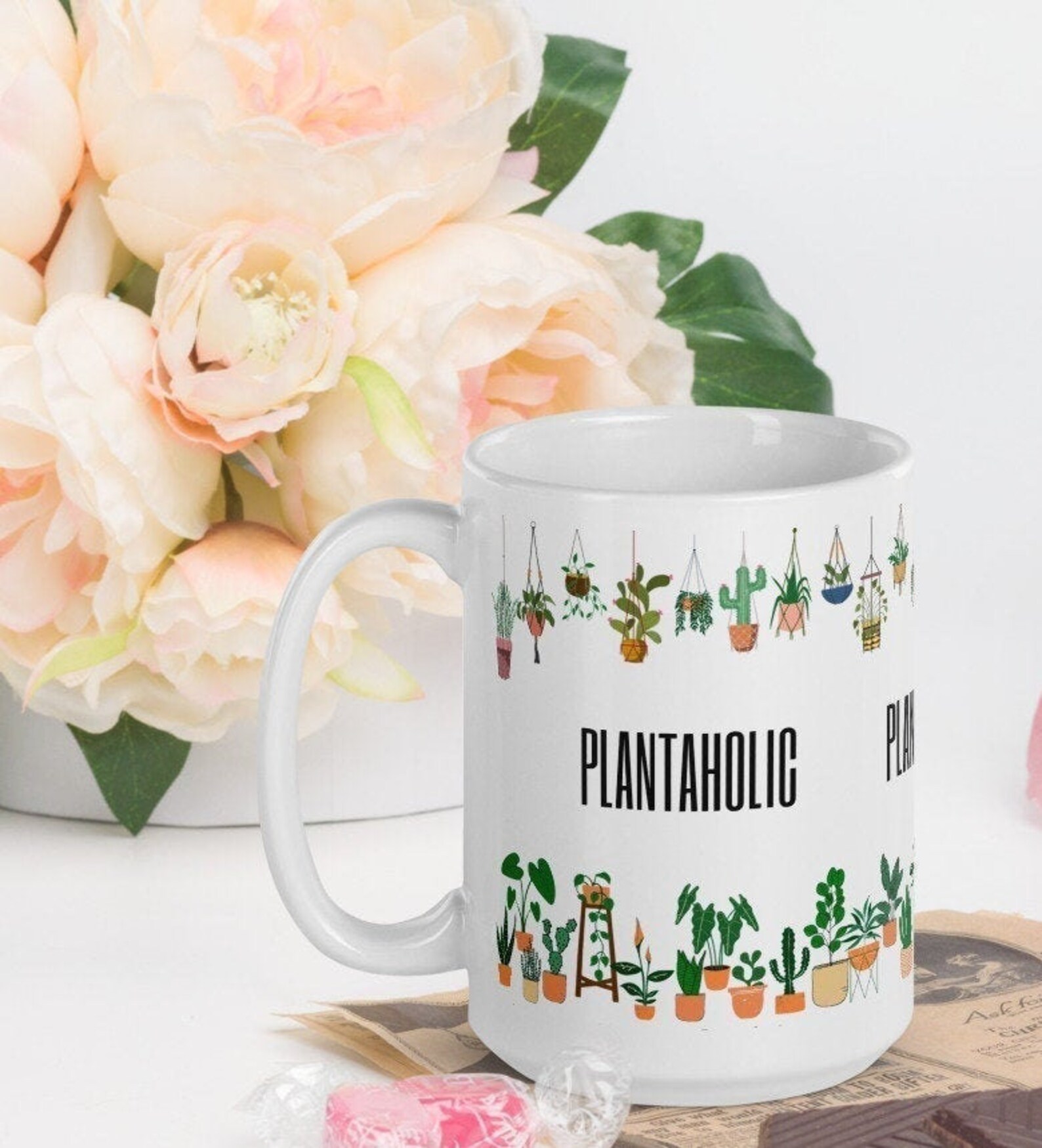 Plantaholic Mug, Plant Mug, Plant Coffee Mug, Plant Mom Mug, Plant Dad