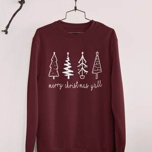 Disney Mickey And Minnie Mouse Christmas Tree Sweatshirt| Disney Family Sweatshirt| Disneyland