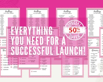 Romance Marketing Cheatsheet | Author Resources | Marketing for Romance Writers | INSTANT DOWNLOAD
