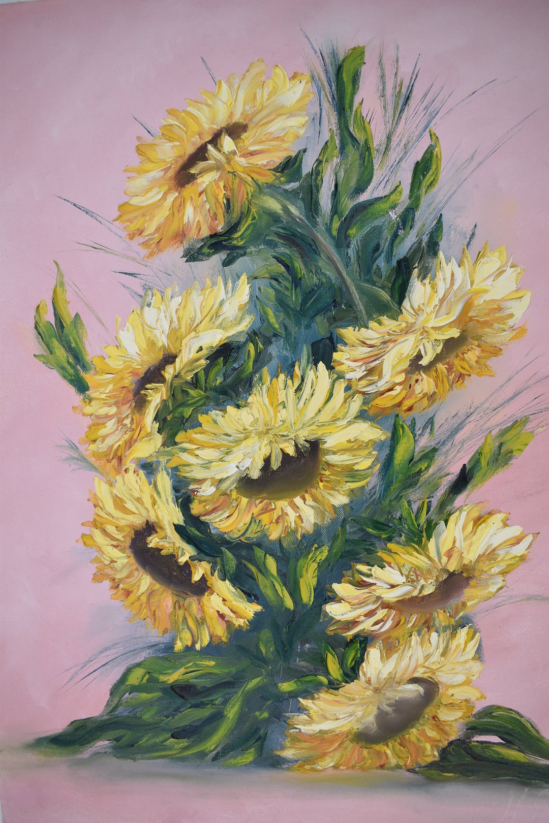 Original Artwork, Impasto Oil Painting, Stretched Canvas 24 Inches by