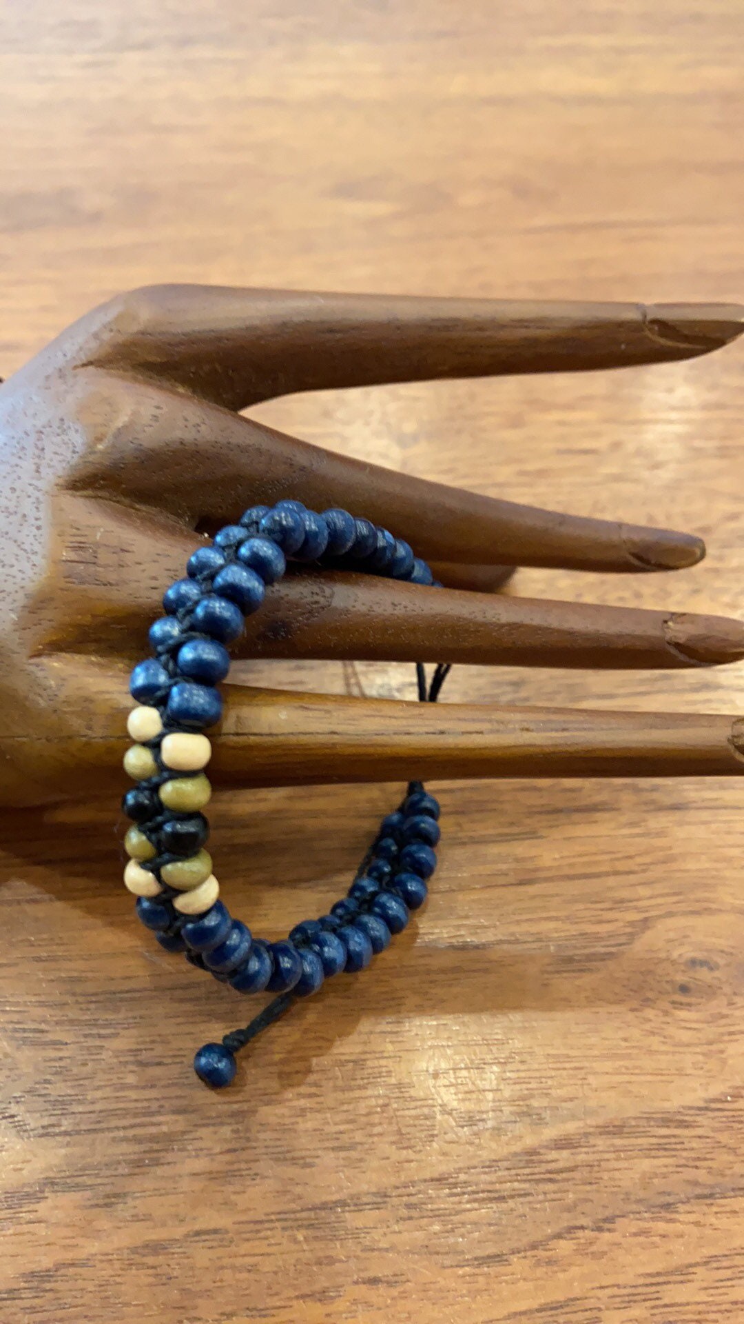 Woven Beaded String Bracelets Adjustable Tie Closures Fair Etsy