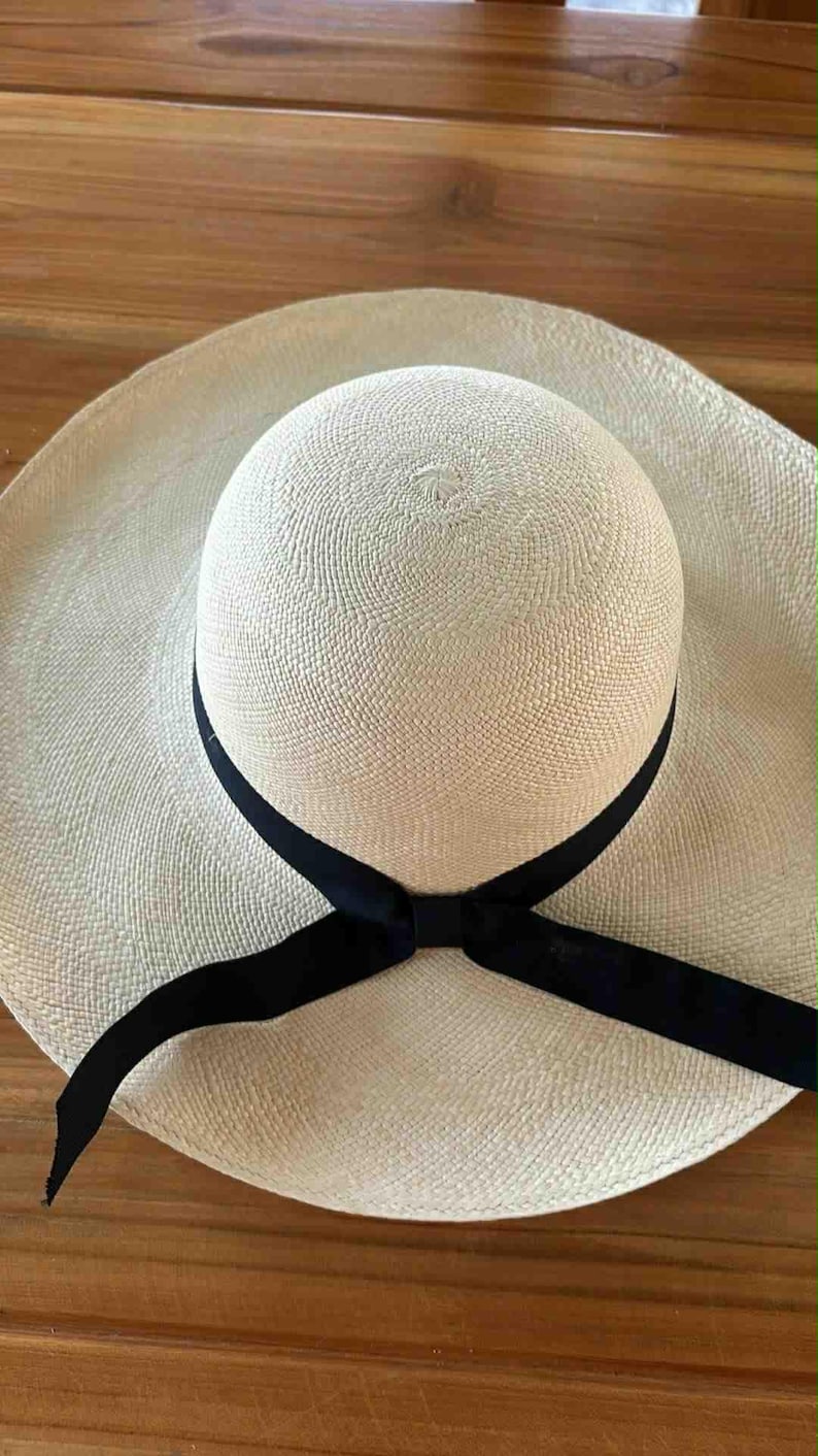 Sombreros Panamá tejidos a mano, sombreros Montecristo, sombrero fedora para el sol, comercio justo de Montecristo Ecuador imagen 12