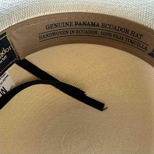 Sombreros Panamá tejidos a mano, sombreros Montecristo, sombrero fedora para el sol, comercio justo de Montecristo Ecuador imagen 10