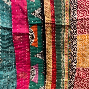 Handmade 100% Cotton Recycled Sari Dish Towels, Fair Trade from India, Approximately 26 x 19.5”